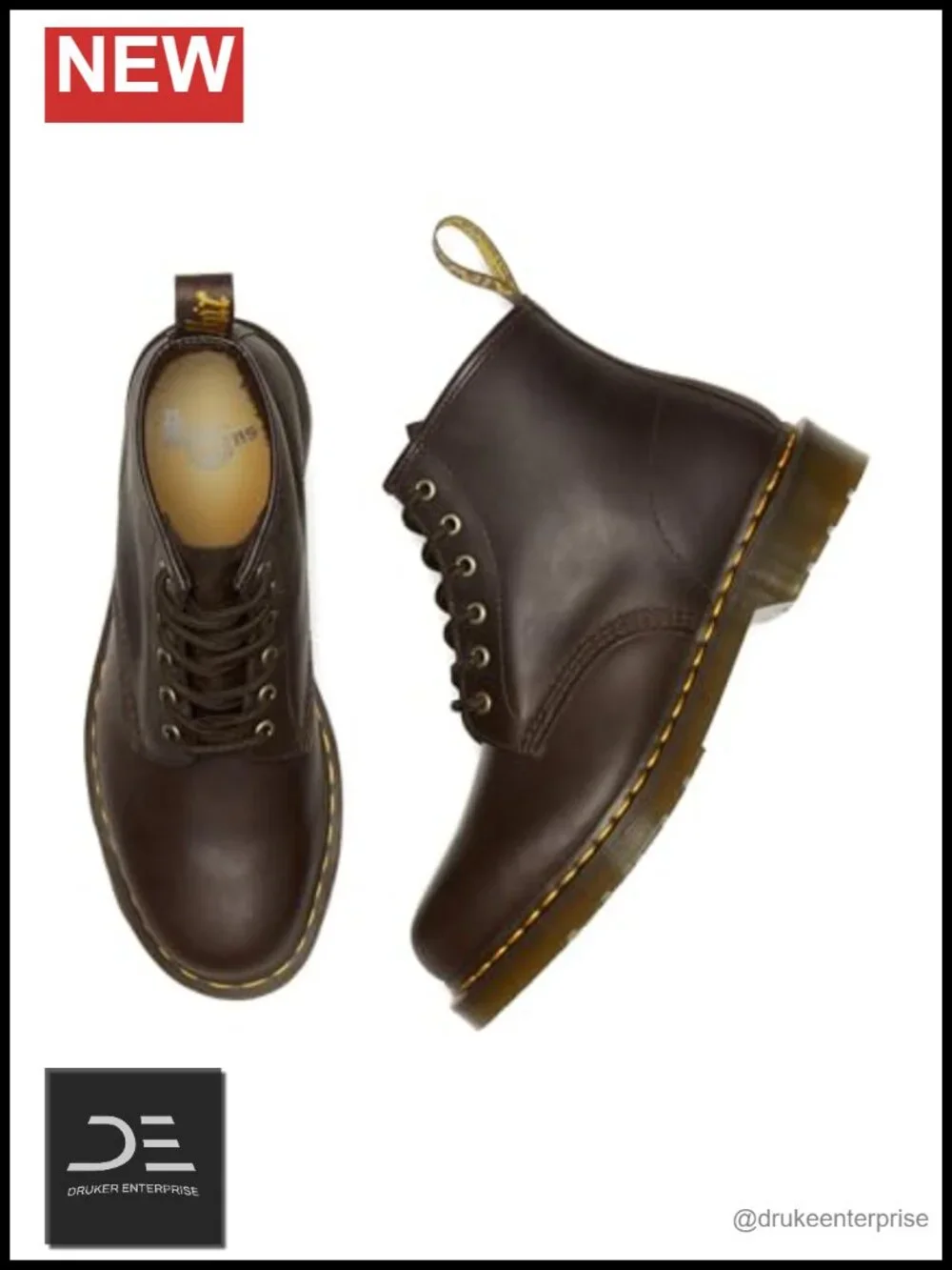 Leather 6 Eye Bootie Lace Up Ankle Boots